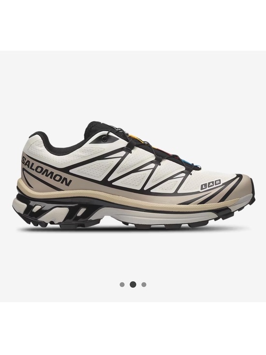 Salomon Shoes - Salomon Men’s XT-6 - Silver Cloud/Black/Vanilla Ice